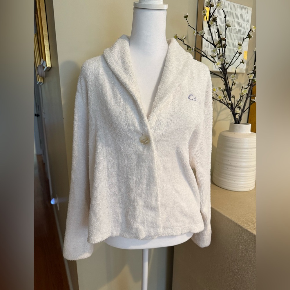 Cozy White Women's Bed Jacket Carol